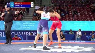 72 kg Final 3-5 - Zaineb Sghaier, Tunisia vs Reetika Reetika, India