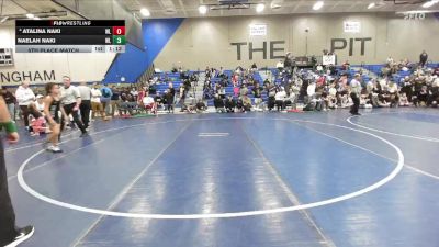 80 lbs 5th Place Match - Naelah Naki, Westlake vs Atalina Naki, Westlake