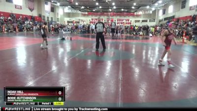 85 lbs Quarterfinal - Bode Hutchinson, Grand Rapids Grapplers vs Noah Hill, Pursuit Wrestling Minnesota