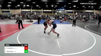 190 lbs Round Of 32 - Karson Tompkins, Warrior Trained vs Freddy Martinez, Spartans