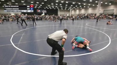 105 lbs Cons. Quarters - Joslyn Swanson, Iowa vs Kimber Drenon, Windsor Youth Wrestling