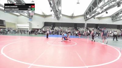 140-H lbs Consi Of 16 #1 - Devin Charles, N/A vs Marco Cigliano, 5 Points Wrestling Club