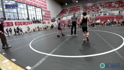 90 lbs Consolation - Jayden Burch, Mustang Bronco Wrestling Club vs Travis Tonubbee, Chandler Takedown Club