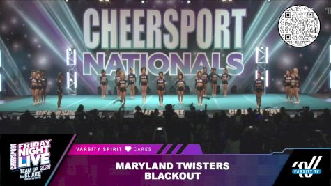 Maryland Twisters - Blackout [2026] 2026 CHEERSPORT Friday Night Live
