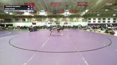 117 lbs Champ. Round 2 - Jaden Evans, Lindsey Wilson vs Marlee Solomon, Unattached