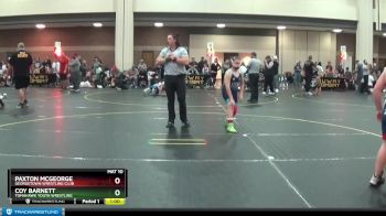 Round 5 - Coy Barnett, Tomahawk Youth Wrestling vs Paxton McGeorge, Georgetown Wrestling Club