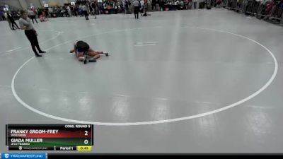 125 lbs Cons. Round 5 - Franky Groom-Frey, Wisconsin vs Giada Muller, Jflo Trained