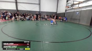 67-79 lbs Semifinal - Shelby Ayers, Askeo International Mat Club vs Margaret Lovely, Peninsula Wrestling Club
