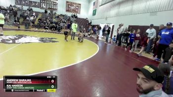 71 lbs Cons. Semi - Kai Hanson, Scrap Yard Garage Wrestling vs Andrew Barajas, Moses Lake Wrestling Club