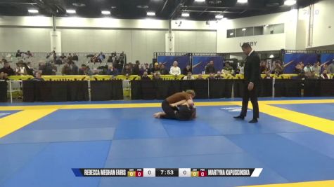 Martyna Kapuscinska vs Rebecca Meghan Faris 2024 World IBJJF Jiu-Jitsu No-Gi Championship