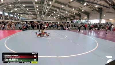 65 lbs Cons. Round 4 - G`Angel Garza, Texas Wrestling Academy vs Kaia Kimberlin, Spring Klein Wrestling Club