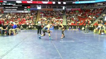 1A-126 lbs Cons. Round 3 - Lincoln Linden, Woodbury Central vs Dallas Canoyer, Earlham