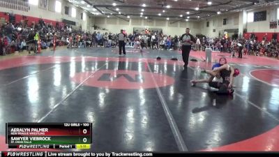 100 lbs Round 3 - Aeralyn Palmer, New Prague Wrestling vs Sawyer Viebrock, St. Croix Falls