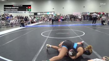 140 lbs Cons. Round 2 - Daijah Preston, Sunflower Kids vs Kynlee Hampton, Fort Scott