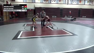 98-102A 1st Place Match - Melissa Myers, Independence Girls vs Rhylin Sutton, Center Point-Urbana Girls