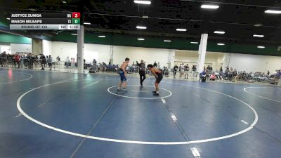 132 lbs Round Of 128 - Justyce Zuniga, WA vs Mason Milsaps, TX