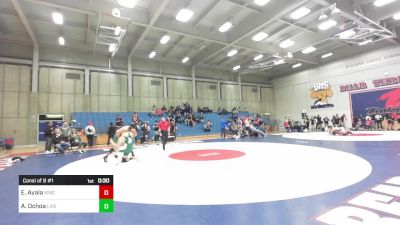 215 lbs Consi Of 8 #1 - Emilio Ayala, Kingsburg vs Aiden Ochoa, Livermore