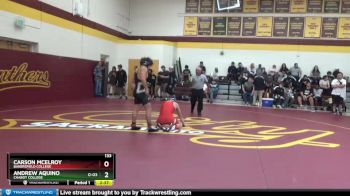 133 lbs Champ. Round 2 - Carson Mcelroy, Bakersfield College vs Andrew Aquino, Chabot College