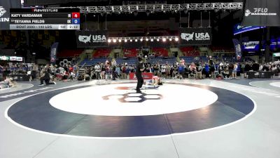 140 lbs Cons. Rd Of 32 - Katy Vardaman, IN vs Teyanna Fields, OK