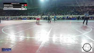 160 lbs Round Of 64 - Brendan Bell, Fort Gibson Youth Wrestling vs Benny Chavez, Marlow Outlaws Jh