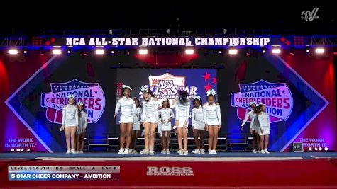 5 Star Cheer Company - Ambition [2026 L1 Youth - D2 - Small - A Day 2] 2026 NCA All-Star National Championship