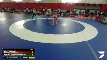 164 lbs Round 3 - Kimura Segerson-Hutter, Women In Singlets vs Kiley Georgel, X-Factor Elite Wrestling