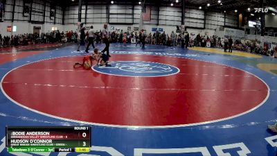 55 lbs Round 1 (6 Team) - :Bodie Anderson, SHENANDOAH VALLEY WRESTLING CLUB vs Hudson O`Connor, GREAT BRIDGE WRESTLING CLUB - GREEN