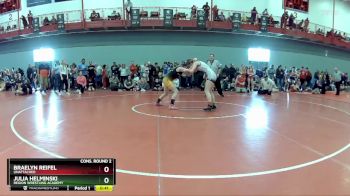 117 lbs Cons. Round 2 - Braelyn Reifel, Unattached vs Julia Helminski, Region Wrestling Academy