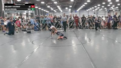 60 lbs Round 4 (2:15pm Saturday) - Delaney Coleman, Lady Reapers vs Selah Stickel, Team VA/USA
