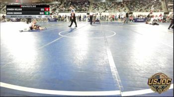 90 lbs Consolation - Owen Kilian, Kansas Young Guns vs John Dennis, Marlow Outlaws