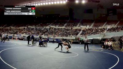 126-D1 5th Place Match - Jade Armstrong, Sunnyside High School vs Sophia Davidson, Boulder Creek High School