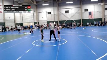 79-86 lbs Quarterfinal - Aliyah Lopez, Warrior Wrestling Academy vs Jaelyn Anderson, Nebraska Wrestling Academy