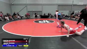 130 lbs Placement Matches (8 Team) - Maycee Peacher, Nebraska vs Abigail Mozden, Ohio Red