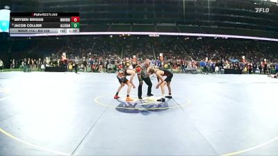 D3-106 lbs Cons. Round 1 - Jacob Collier, Allegan vs Brysen Briggs, Montrose