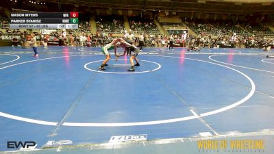 92 lbs Quarterfinal - Mason Myers, WPA Spartans vs Parker Stanisz, Howe Wrestling School