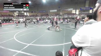 61 lbs Semifinal - Jaxson Arce, Ridge WC vs Jesus Vasquez, Steel City Reloaded WC