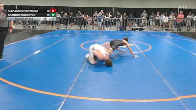113 lbs Round Of 128 - Alekzander Espinoza, CA vs Brandon Bickerton, OH
