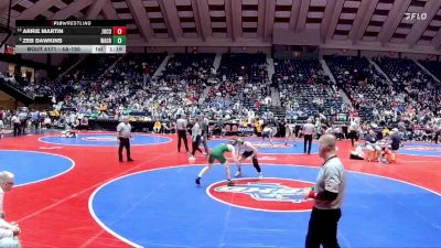 4A-150 lbs Quarterfinal - Zeb Dawkins, Walnut Grove vs Arrie Martin, Jones County