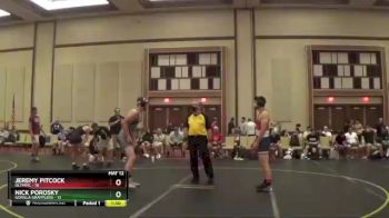 167 lbs Quarterfinals (8 Team) - Jeremy Pitcock, Olympic vs Nick Porosky, Gorilla Grapplers