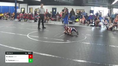 50 lbs Rr Rnd 4 - Westen Davis, Gladiators vs Russell Padezan, All American