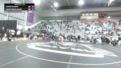 57 kg 5th Place Match - Aspen Blasko, Laker Wrestling Club vs Martynique Davis, Thorobred Wrestling Club