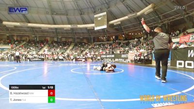 130 lbs Round Of 16 - Beau Hazelwood, Raw Wrestling Club vs Taj Jones, Florida Scorpions