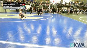 52 lbs Quarterfinal - Nicholas Deurloo, Perry Wrestling Club vs Knox Kincaid, Cowboy Wrestling Club