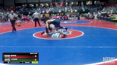 5A-165 lbs Cons. Round 2 - Ronin Simms, Decatur vs Henry Julian, McIntosh