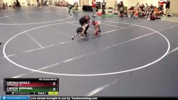 65 lbs Finals (2 Team) - Lincoln Schulz, Farmington vs Carson Hermann, Scott West