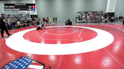132 lbs Will Detar, Pennsylvania Red vs Nathan Attisano, Ohio Gray