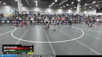 63 lbs 5th Place Match - Keian Linnell, UT vs Nathan Nelson, MN