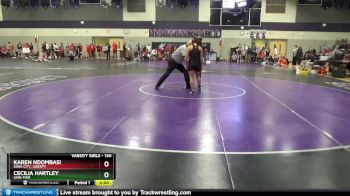 130 lbs Champ. Round 1 - Karen Ndombasi, Iowa City, Liberty vs Cecilia Hartley, Linn-Mar