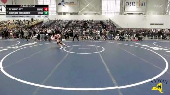 113 lbs Champ. Round 2 - Ty Bartlett, Indian River Pee Wee Wrestling Club vs Giorgio Ruggiero, Hilton Jr Cadets Wrestling Club