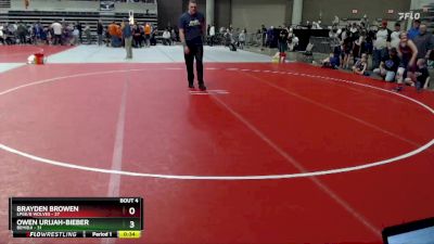 130 lbs Quarterfinals (8 Team) - Luke Baker, LPGE/B Wolves vs Reed Larson, Bemidji